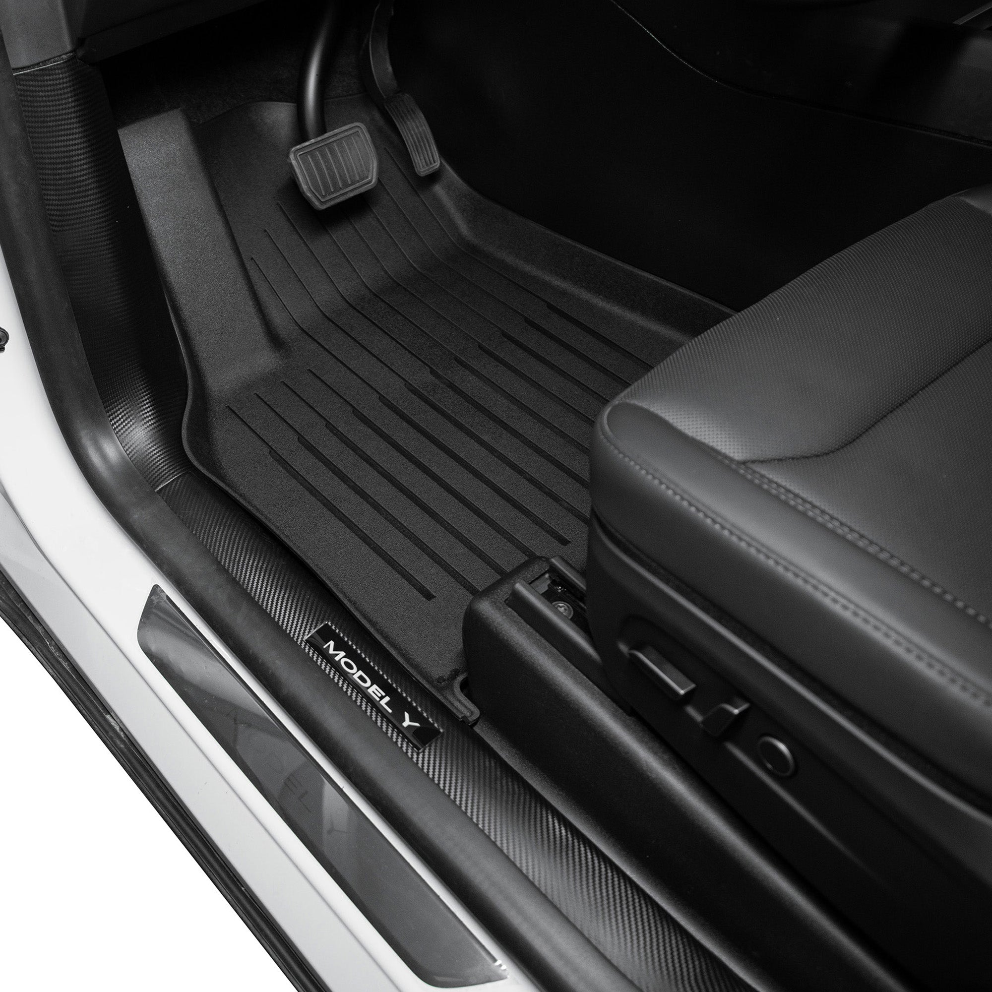 Tesla Model Y Silver Floor Mats & Accessories Kit